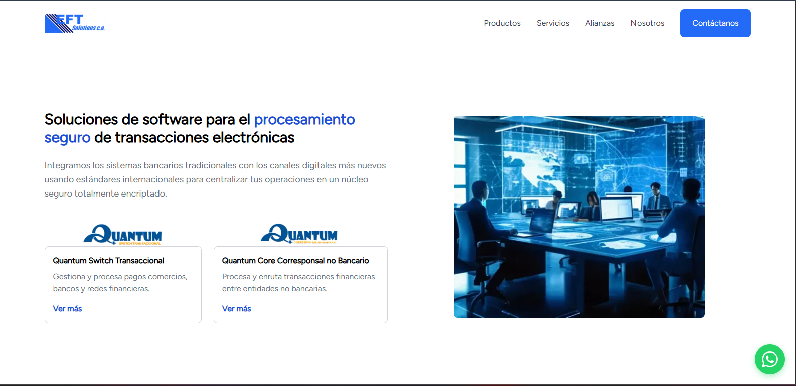 Portal Web para EFT Solutions